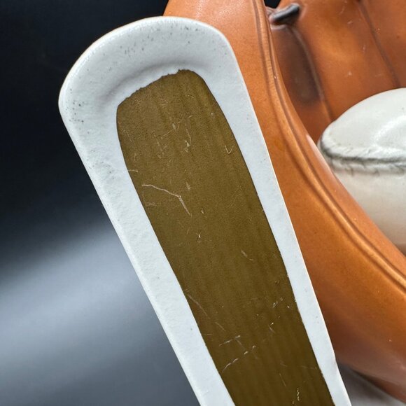 Vintage Bookend Lefton Japan Ceramic Baseball Glove Ball Sports Decor Figurine - Picture 9 of 12